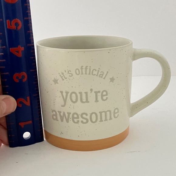 Threshold It's Official You're Awesome Embossed 16 oz. Stoneware Coffee Mug Cup - Picture 6 of 8
